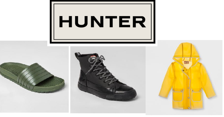 HOT! Target: Hunter Boots & Clothing up to 70% off! Boots Only $7.50, Rain Coats Only $10.50!