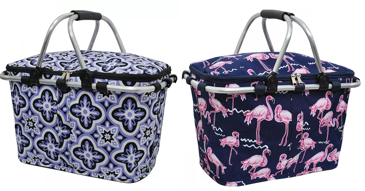 Insulated Picnic Basket (17 Prints) Only $25.99!