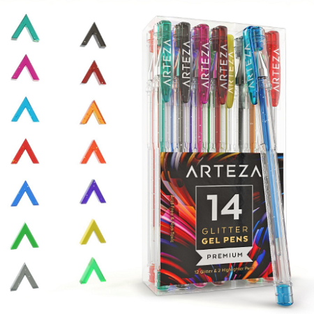 Arteza Glitter Gel Pens Only $5.94! (Reg. $25.99)
