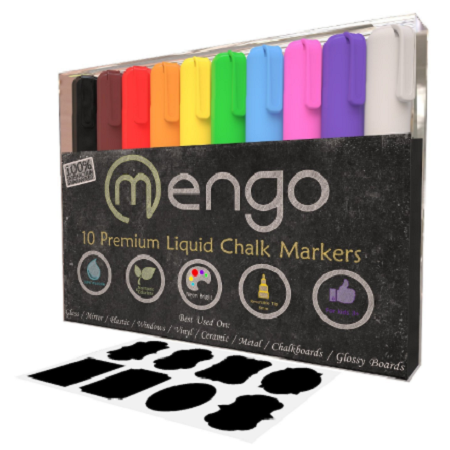 Mengo Erasable Liquid Markers 10 Pack Only $8.95! (Reg. $20)