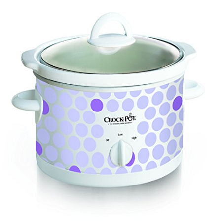 Crock Pot 2.5 Quart Slow Cooker with Polka Pattern Only $14.99!