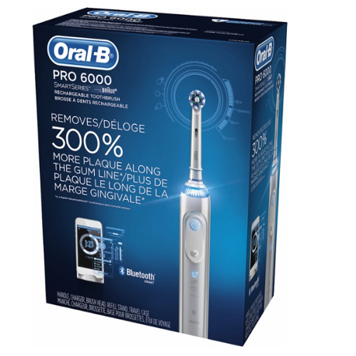 Oral-B – SmartSeries Pro 6000 Connected Electric Toothbrush Only $89.99! (Reg. $200)