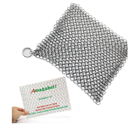 Stainless Steel Cast Iron Chainmail Scrubber Only $12.99! (Reg. $30)