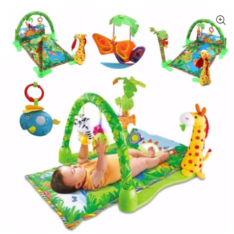 3 in 1 Rainforest Musical Gym Lullaby Baby Activity Mat for Only $36.95 Shipped! (Reg. $107.52)