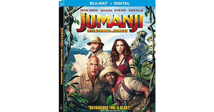 Jumanji: Welcome to the Jungle Blu-ray – Just $10.00!