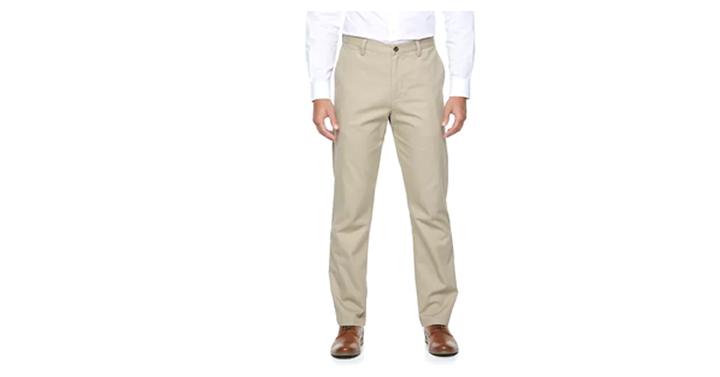 Kohl’s 30% Off! Earn Kohl’s Cash! Stack Codes! FREE Shipping! Men’s Croft & Barrow Classic-Fit Essential Khaki Flat-Front Pants – Just $34.97 for 4 Pair!
