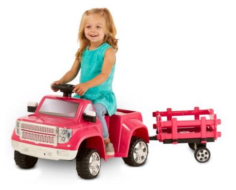 Kid Trax 6V Heavy Hauling Truck with Trailer Powered Ride On – Only $39 Shipped!