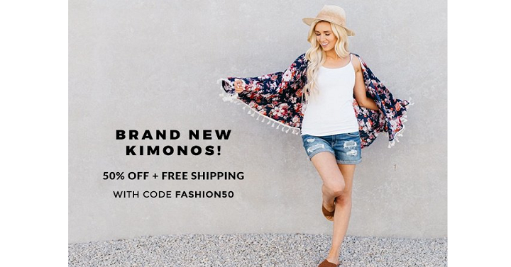 Cents of Style: New Kimonos 50% Off + FREE Shipping!