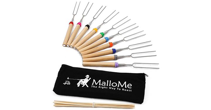 MalloMe Telescoping Marshmallow Roasting Sticks Set of 10 – Just $16.99!