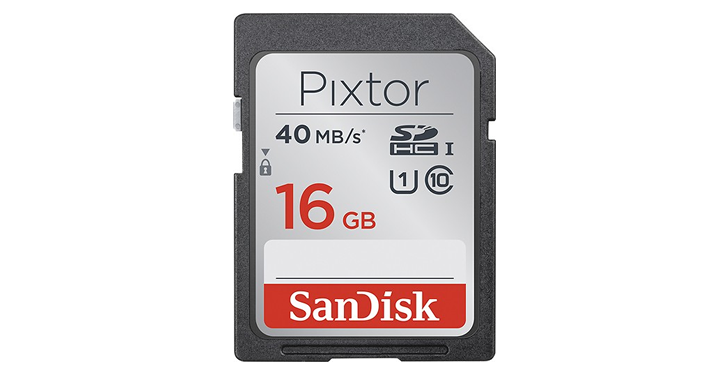 SanDisk Pixtor 16GB SDHC UHS-I Memory Card – Just $7.99!
