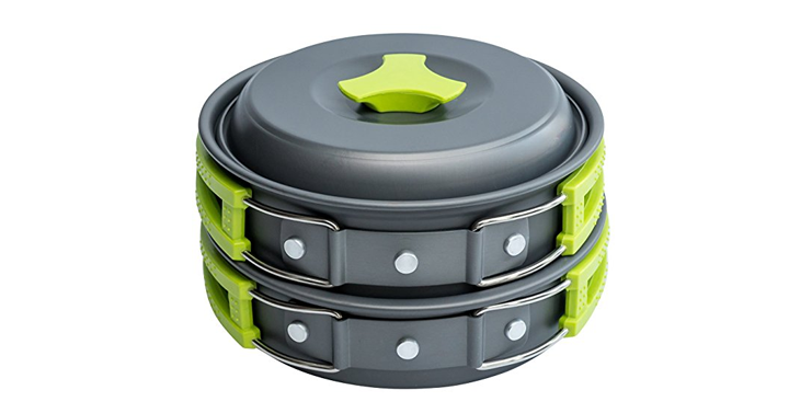 Camping Cookware Mess Kit 10 Piece Set – Just $15.99!