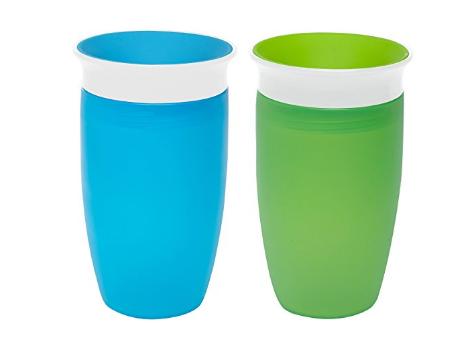 Munchkin Miracle 360 Sippy Cup, Green/Blue, 2 Count – Only $8.49!