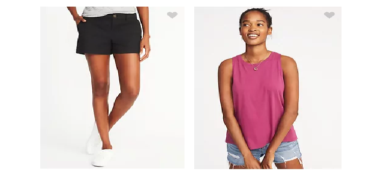 Old Navy: Shorts for the Whole family Only $8.00 & Tanks Only $4.00 + More!