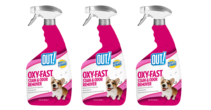 OUT! Oxygen Activated Pet Stain & Odor Remover (32oz) Only $3.98! (Reg $12.37)