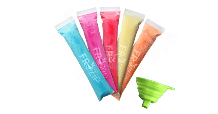 125 Disposable Ice Popsicle Mold Bags 8×2” – BPA Free With Zip Seals – Just $9.95!