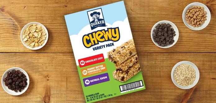 Quaker Chewy Granola Bars Variety Pack, 58 Count – Only $8.90! *Add-On Item*