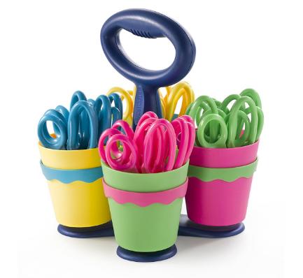 Westcott School Scissor Caddy with 24 Pointed 5″ Kids Scissors – Only $19.36!