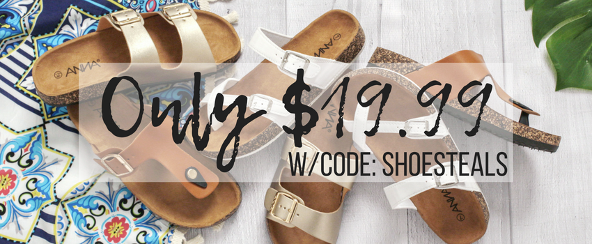 Style Steals at Cents of Style! Cork Sandals for just $19.99! FREE SHIPPING!
