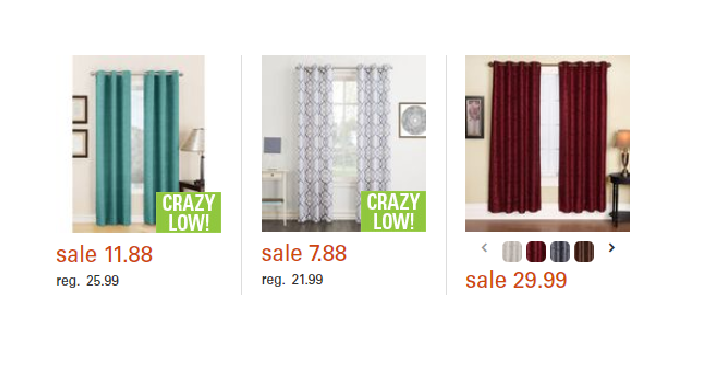 Shopko: Take up to 55% off Curtains! Prices Start at Only $7.88!