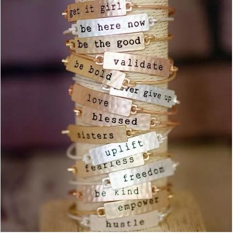 Stamped Stacking Bar Bracelets – Only $6.99!