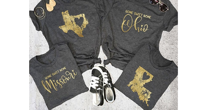 Gold Foil State Tees from Jane – Just $14.99!