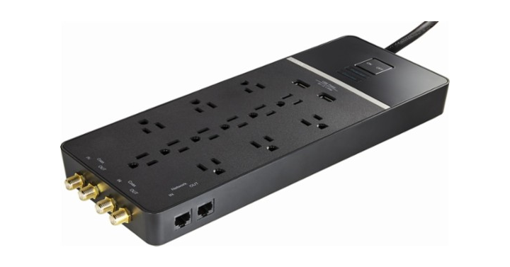 Rocketfish 12-Outlet/2-USB Surge Protector Strip – Just $34.99!