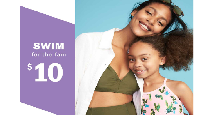 HOT! Old Navy: $10 Swimsuits for the Whole Family!