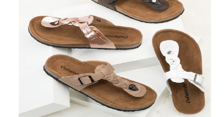 Women’s Thong Footbed Sandals Only $22.99!