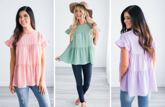 Gracie Tiered Tunic – Only $18.99!