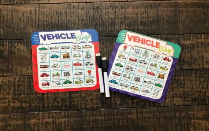 Dry Erase Travel Roadside Bingo Games – Only $3.99!