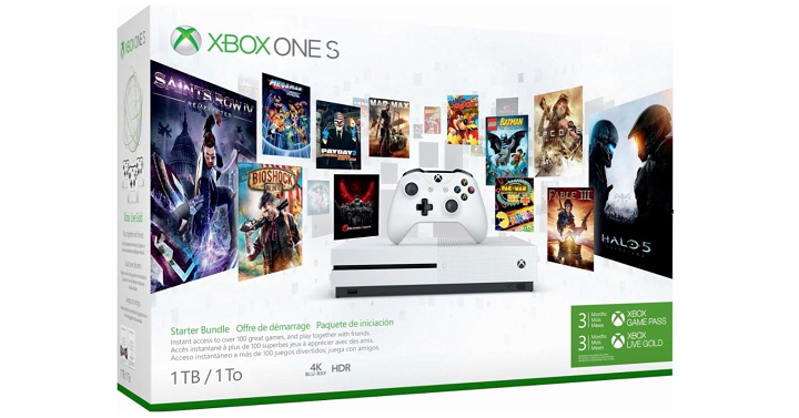 Xbox One S Starter Bundle (1TB) 3 Month Xbox Live Only $239.99 Shipped!