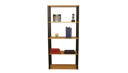 Open 5-Shelf Standard Bookcase Just $23.84!