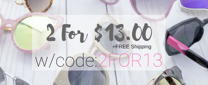 Cents of Style – 2 For Tuesday – CUTE Summer Sunglasses – Just 2 for $13! FREE SHIPPING!