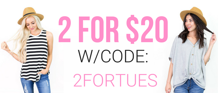 Cents of Style – 2 For Tuesday – CUTE Summer Tops – Just 2 for $20! FREE SHIPPING!