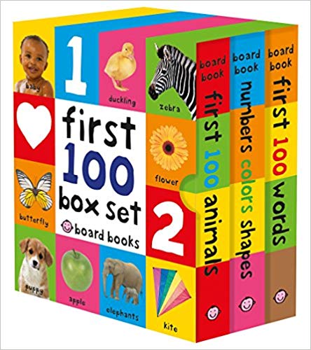 First 100 Board Book Box Set (3 Board Books) Only $10.78!