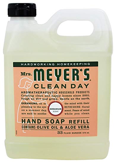 Mrs. Meyer’s Liquid Hand Soap Refill Jug (Geranium) 33oz Only $6.99!