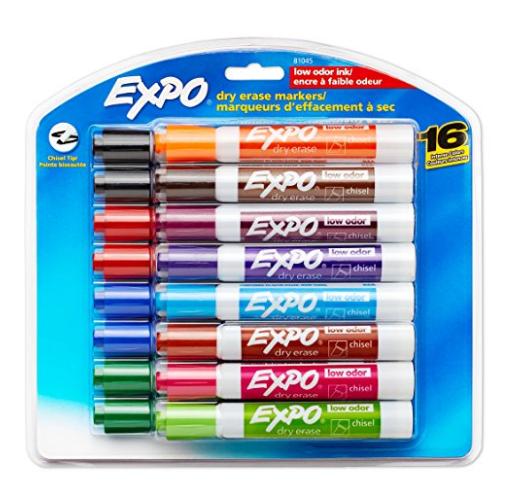PRIME DAY DEAL!! EXPO Low-Odor Dry Erase Markers (16 Count) – Only $9.48!