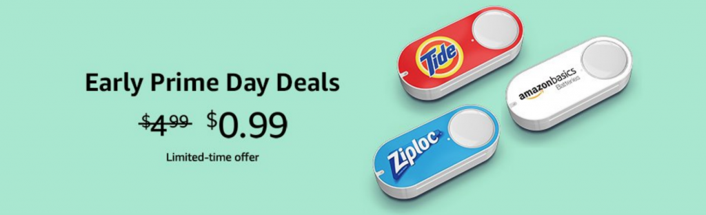 Early Prime Day Deal: $0.99 Dash Buttons!