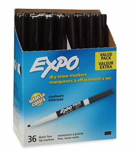 EXPO  Low-Odor Fine Tip Dry Erase Markers 36-Count Just $16.61! Stock Up For School!