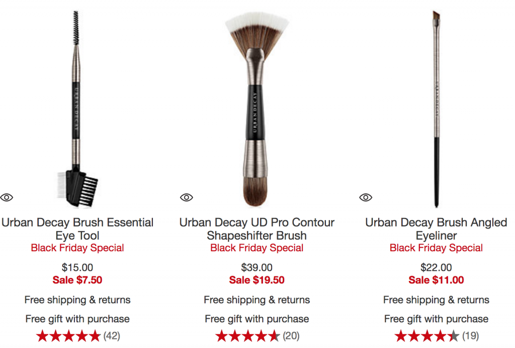 Urban Decay Make-Up Brushes 50% Off! Prices As Low As $7.50!