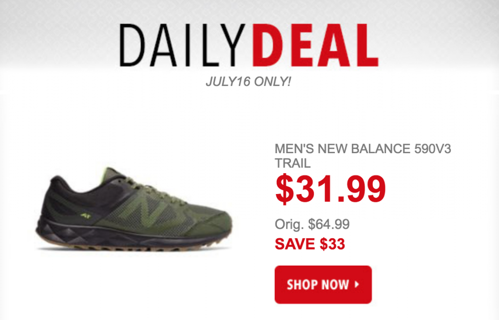 Men’s New Balance 590v3 Trail Running Shoes Just $31.99 Today Only!