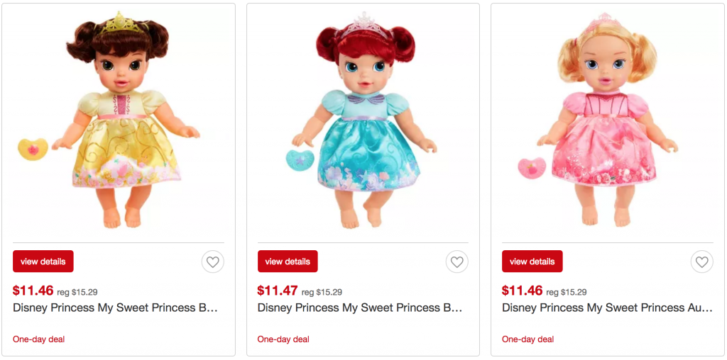 Target One Day Sale! Disney Princess My Sweet Princess Doll $11.47 Today Only!