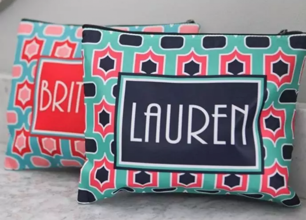 Personalized XL Cosmetic Bags Just $9.99! (Reg. $17.99)