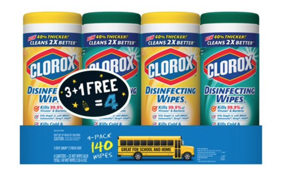 Clorox Disinfecting Wipes Value 4-Pack Just $6.48!