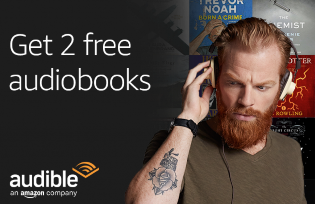 Two FREE Audiobooks With 1-Month FREE Trial Of Audible!