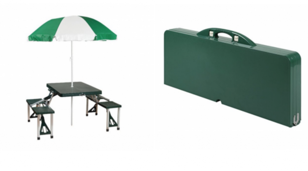Stansport Picnic Table and Umbrella Combo Pack Just $36.00! (Reg. $69.99)