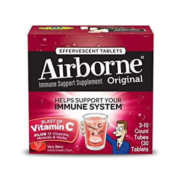 Airborne Very Berry Effervescent Tablets 30 Count Only $8.25 Shipped!