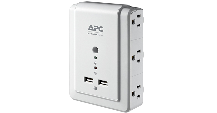 APC 6-Outlet Wall Surge Protector with USB Charging Ports – Just $9.39!