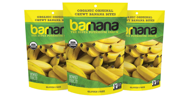 Barnana Organic Chewy Banana Bites 3 Count Only $7.46 Shipped!