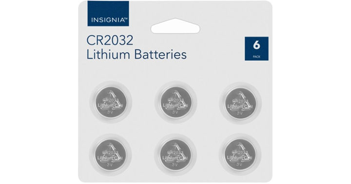 Insignia CR2032 Batteries (6-Pack) – Just $4.99!